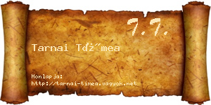Tarnai Tímea névjegykártya